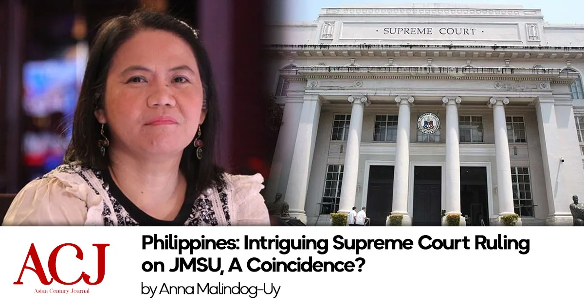 Read more about the article Philippines: Intriguing Supreme Court Ruling on JMSU, A Coincidence?