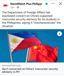 Read more about the article Behind China’s Travel Advisory to the Philippines and the Marcos Jr. Government’s Credibility Crisis