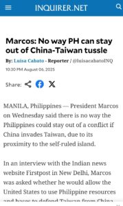 Read more about the article Taiwan Strait, Philippine Bait: Marcos Jr. and the Art of Geopolitical Suicide