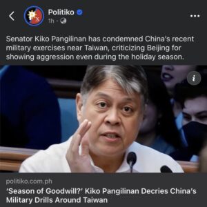 Read more about the article A Lawmaker’s Shortcut to Strategic Self-Sabotage and Losing Leverage: Kiko Pangilinan, Taiwan, and the Art of Strategic Confusion