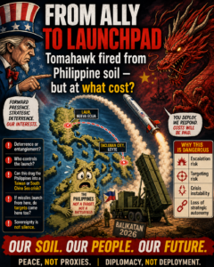 Read more about the article From Ally to a U.S. Launchpad?: The Dangerous Politics of Firing Tomahawks from Philippine Soil
