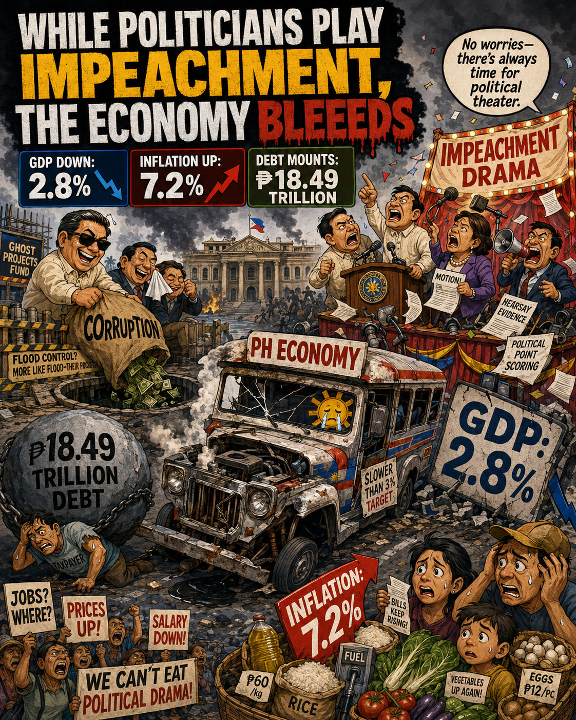 Read more about the article When the Economy Catches Fire and the Palace Plays Politics